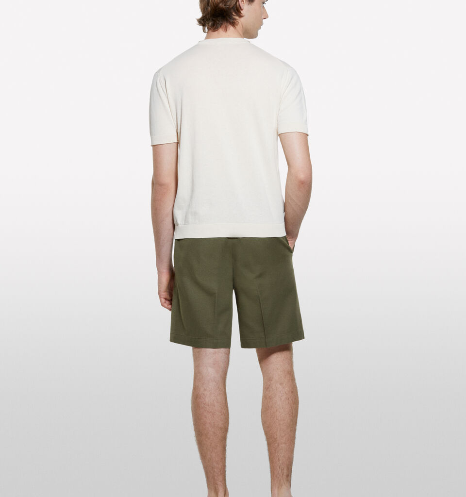 Bermuda regular fit verde militare - pantaloni shorts da uomo - Verde Militare | Sisley image number 3